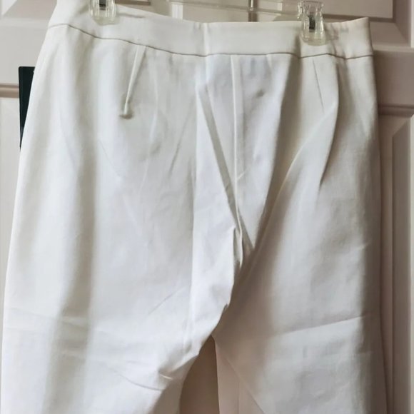 RALPH LAUREN PROVENCE WHITE STRETCH PANTS - Picture 2 of 9